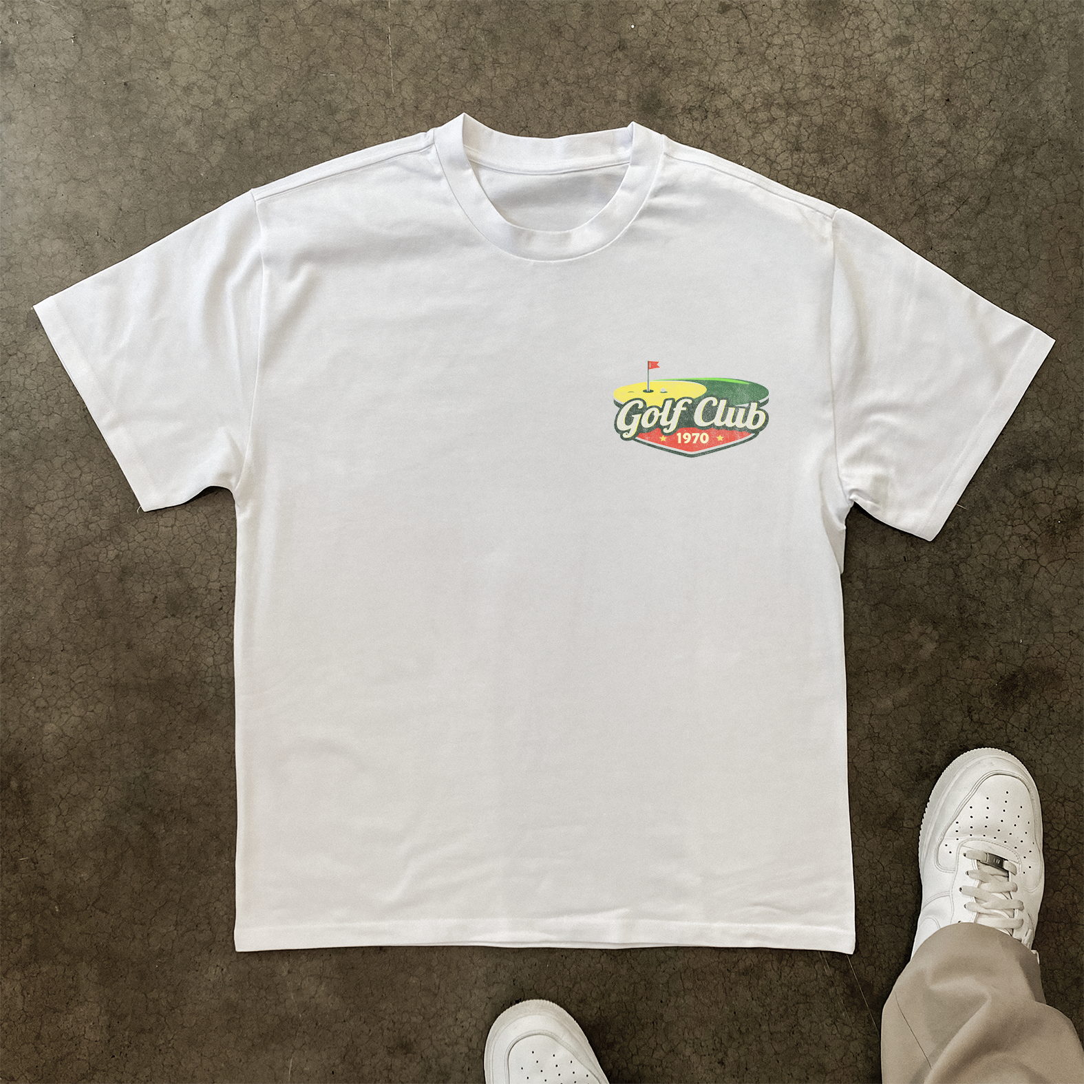 Golf Club 1970 Heavyweight White Tshirt – AOCTW