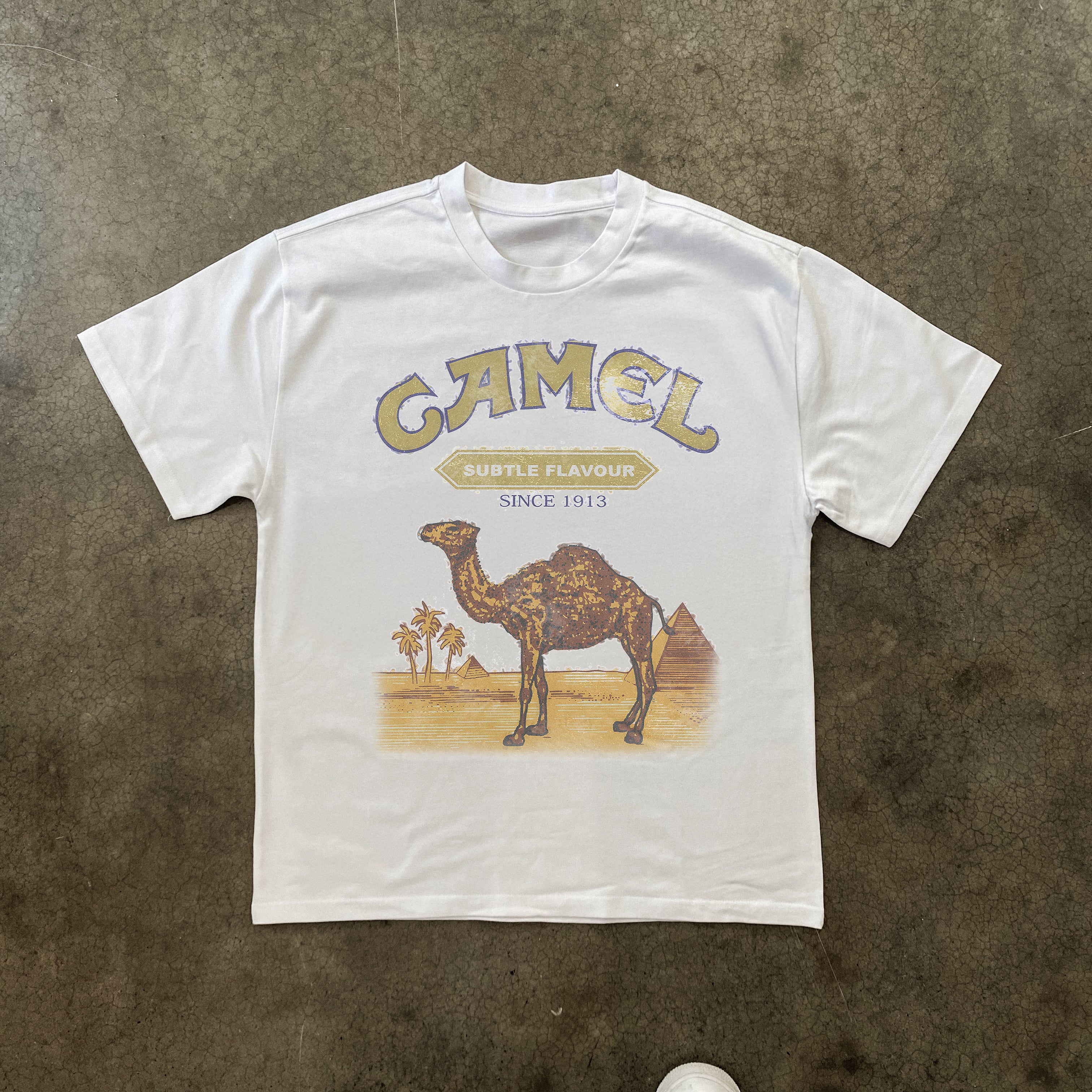 Camel 1993 Vintage Heavyweight White T-Shirt – AOCTW
