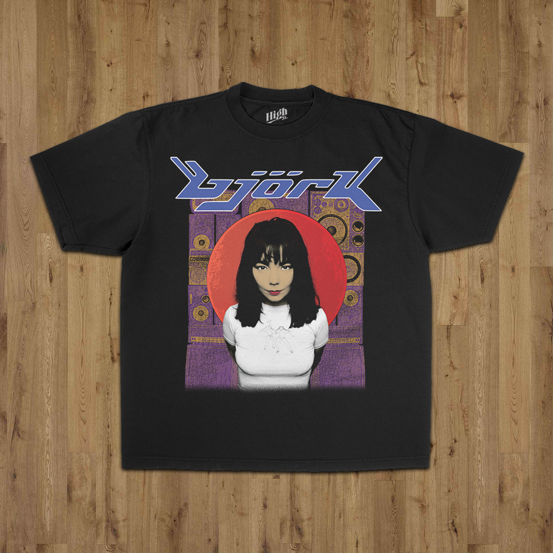 Björk Tシャツ XL Bjork Tシャツ ヴョーク anytee Official Logo T