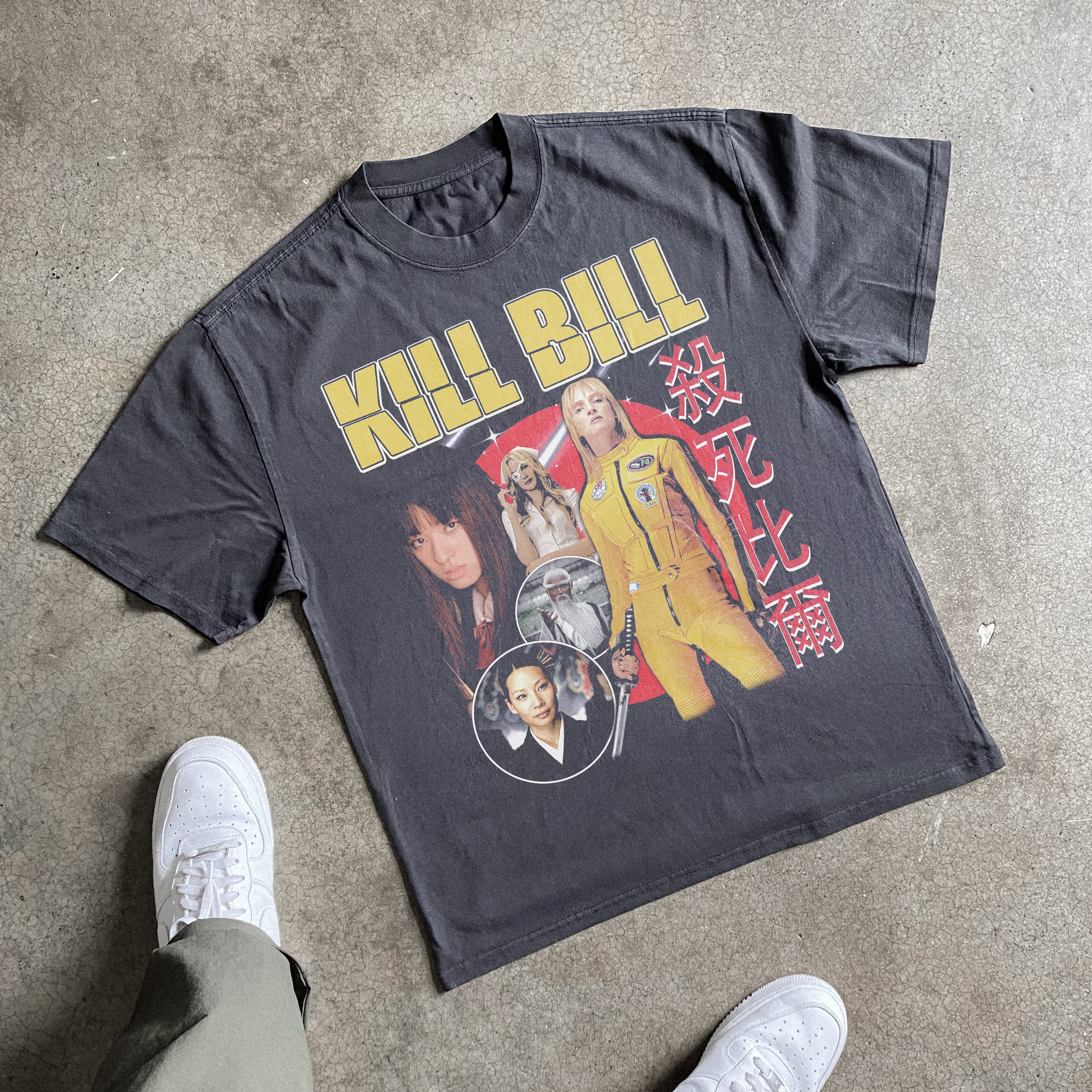 渡*児様 KILL BILL Vol.1 Tシャツ L 映画 ムービーT 201 Kill Bill Vol.1 Movie Heavyweight Black T-Shirt – AOCTW