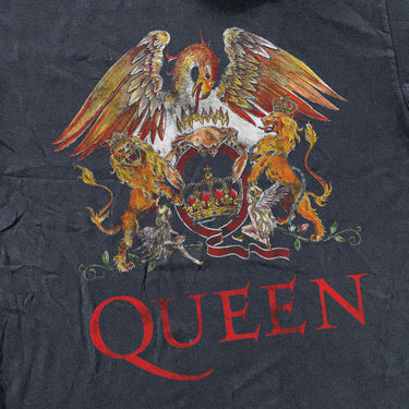 QUEEN BAND 1970s HEAVYWEIGHT BLACK T-SHIRT