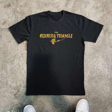 'BERMUDA TRIANGLE' CLASSIC BLACK TEE