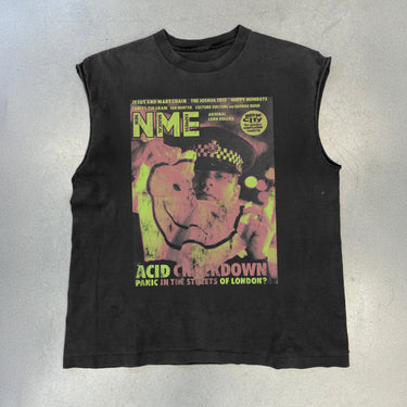 CRACKDOWN HEAVYWEIGHT BLACK CUT- OFF T-SHIRT
