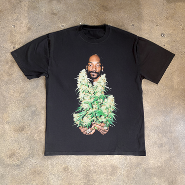'SMOKE EVERYDAY' HEAVY FADED BLACK TEE