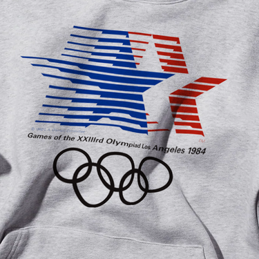 1984 'LA OLYMPICS' GREY HOODIE