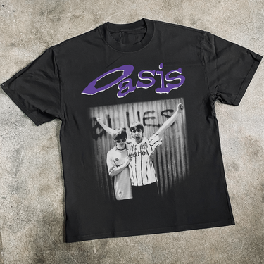 OASIS HEAVYWEIGHT BLACK TSHIRT