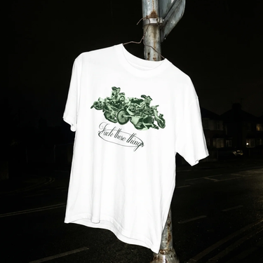 1988 Sony 'Meditating Monkey' White Heavyweight Faded Tee – AOCTW