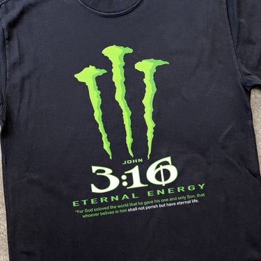 Monster 3-16 Black Heavyweight Tee