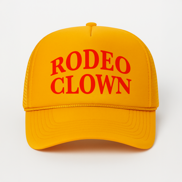 'RODEO CLOWN' GOLD FOAM TRUCKER