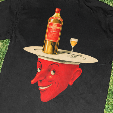 Combier 'Elixar' Vintage Heavyweight Black Tee