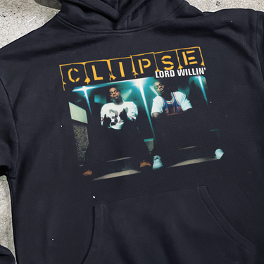 CL1PSE 'LORD WILLIN' BLACK PULLOVER HOODIE