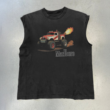 MONSTER TRUCK HEAVYWEIGHT BLACK CUT- OFF T-SHIRT