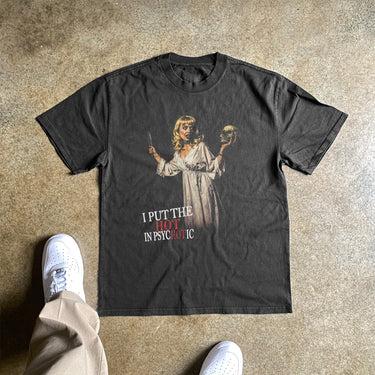 PSYCHOTIC  HEAVYWEIGHT BLACK TSHIRT