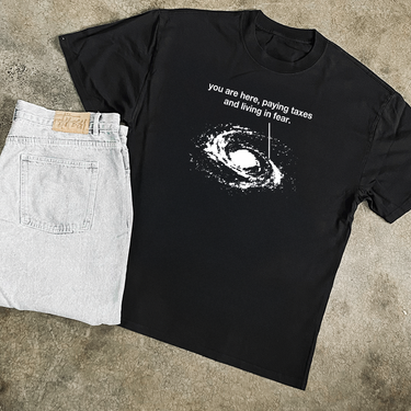 GALAXY HEAVYWEIGHT BLACK T-SHIRT