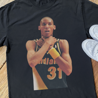REGGIE MILLER 'CHOKE' HEAVY FADED BLACK T-SHIRT