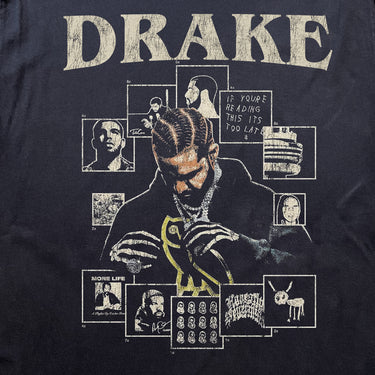 DRAKE ICONIC ALBUM HEAVYWEIGHT BLACK T-SHIRT