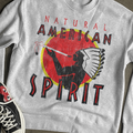 NATURAL AMERICAN SPIRIT GREY MARBLE CREWNECK product mockup 2