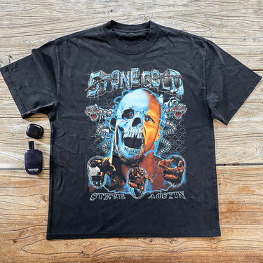 `STONE COLD’ HEAVYWEIGHT BLACK T-SHIRT