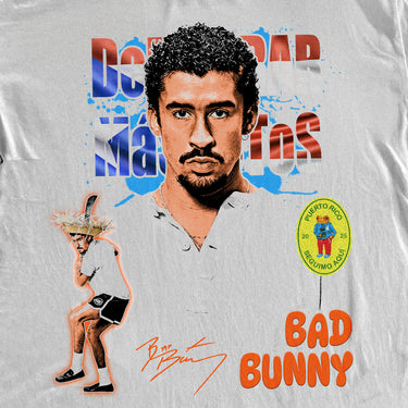 BAD BUNNY HEAVYWEIGHT WHITE T-SHIRT