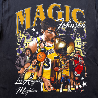 MAGIC JOHNSON HEAVYWEIGHT BLACK T-SHIRT