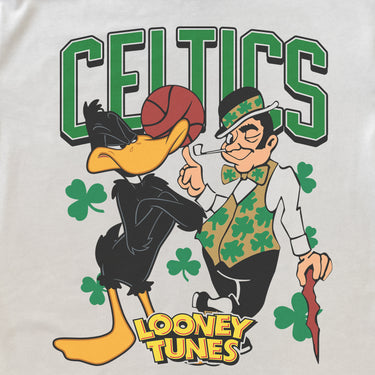 LOONEY TUNES X NBA CELTICS HEAVYWEIGHT WHITE T-SHIRT