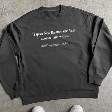BUGGIN' OUT BLACK CREWNECK