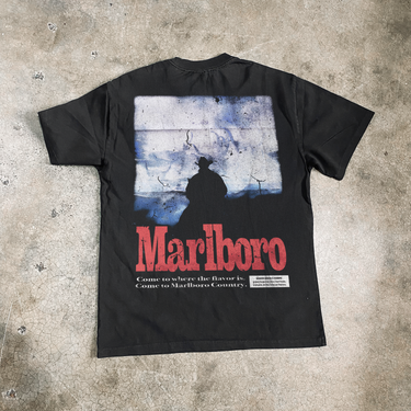 Marlo Country 'Herd' Heavy Faded Black Tee