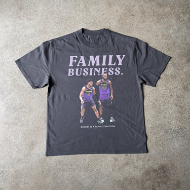 FAMILY BUSINESS- BRON AND BRONNY HEAVYWEIGHT BLACK T-SHIRT