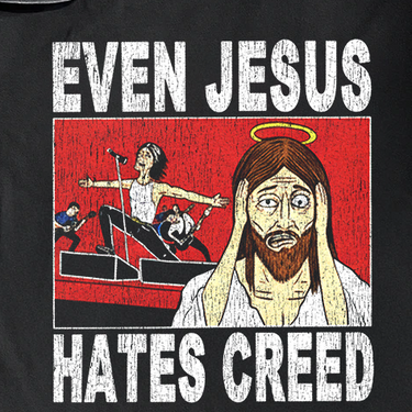 Even Jesus Hates Creed Heavyweight Black Tee