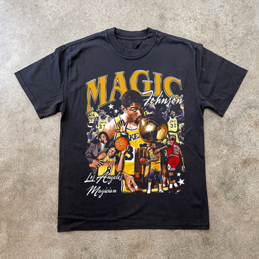 MAGIC JOHNSON HEAVYWEIGHT BLACK T-SHIRT