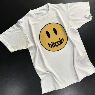 BIT-HOUSE SMILEY HEAVYWEIGHT WHITE T-SHIRT