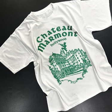 CHATEAU MARMONT HOTEL HEAVYWEIGHT WHITE T-SHIRT