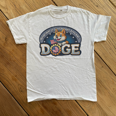 D-O-G-E HEAVYWEIGHT HEAVYWEIGHT WHITE T-SHIRT