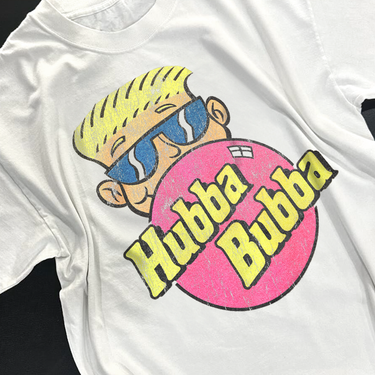 HUBBA BUBBA 90'S PROMO HEAVYWEIGHT WHITE T-SHIRT