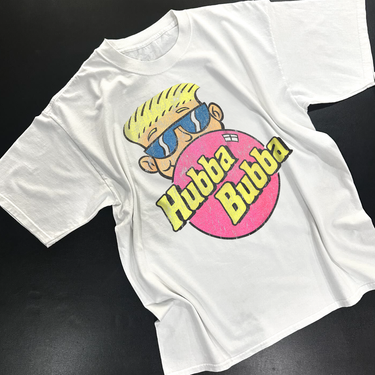 HUBBA BUBBA 90'S PROMO HEAVYWEIGHT WHITE T-SHIRT