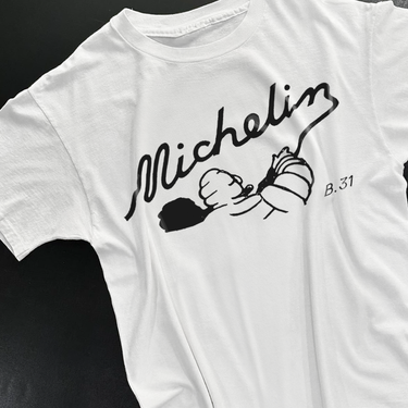 MICHELIN ONE SHOT WHITE HEAVYWEIGHT T-SHIRT