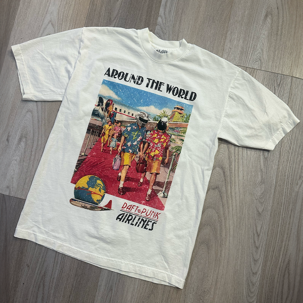 Daft Punk Around The World Off White T-Shirt – AOCTW