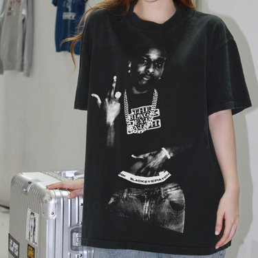 'ASAP FINGERS' HEAVYWEIGHT BLACK T-SHIRT