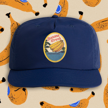 'BANANA CRUSH' STICKER NAVY SURF CAP