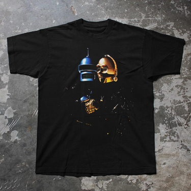 DAFT PUNK ‘ROBOT ROCK’ HEAVYWEIGHT BLACK T-SHIRT