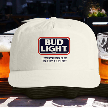 BUD LIGHT CREAM WHITE SURF CAP