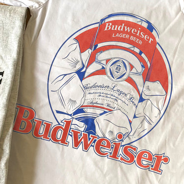 BUDWEISER KING OF BEERS HEAVYWEIGHT WHITE T-SHIRT