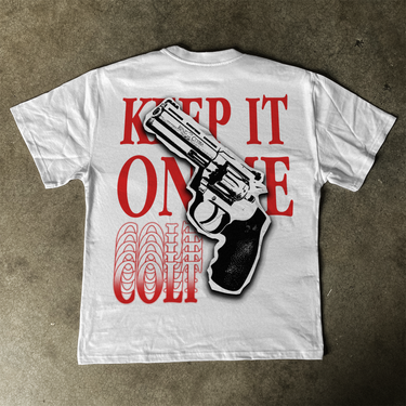 COLT KING COBRA 'KEEP IT ON ME' HEAVYWEIGHT WHITE T-SHIRT