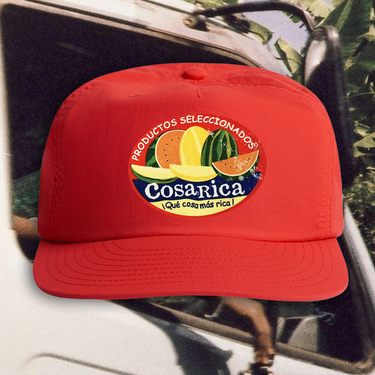 'COSA RICA' STICKER RED SURF CAP