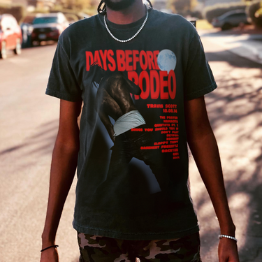 2014 'DAYS BEFORE RODEO' VINTAGE BLACK T-SHIRT