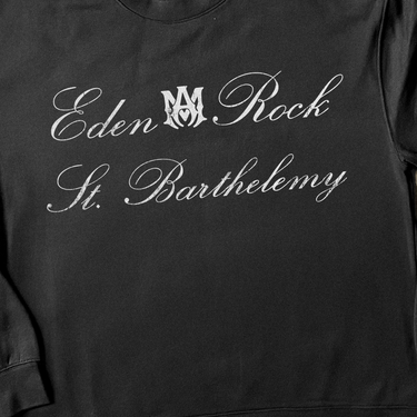 EDEN ROCK - ST BARTHELEMY BLACK CREWNECK