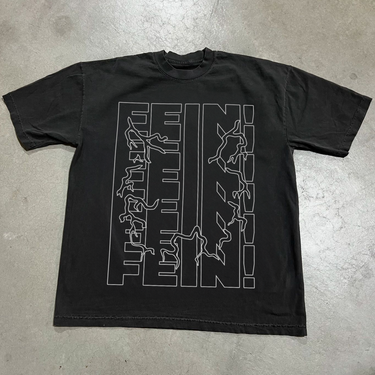 UTOPIA 'FEIN!' HEAVYWEIGHT BLACK T-SHIRT