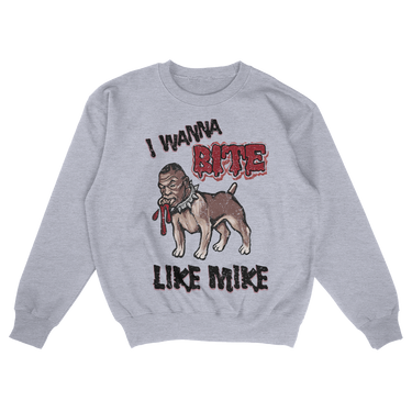 BITE LIKE MIKE CLASSIC CREWNECK GREY