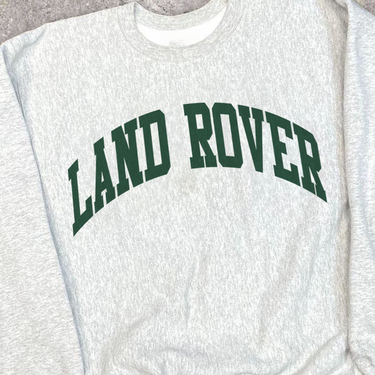 VINTAGE LAND ROVER GEAR GREY SWEATSHIRT