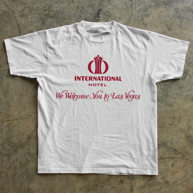 70s 'INTERNATIONAL HOTEL' LAS VEGAS WHITE T-SHIRT